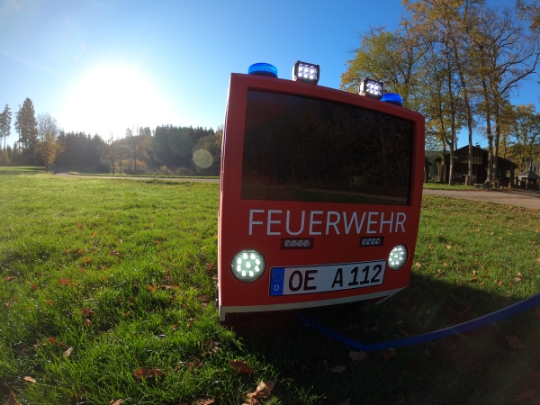 Bollerwagen "Feuerwehr-Version 3" inkl. Zubehör und Zapfanlage und Durchlaufkühlung